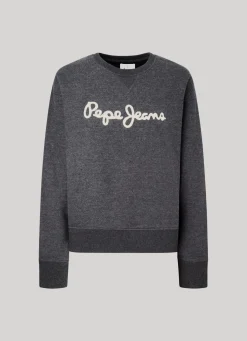 Women Pepe Jeans Sweatshirt With Printed Logo
