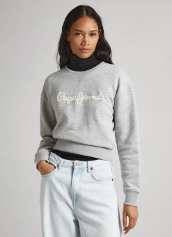 Women Pepe Jeans Sweatshirt With Printed Logo
