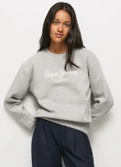 Women Pepe Jeans Sweatshirt With Printed Logo