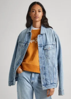 Women Pepe Jeans Sweatshirt With Printed Logo
