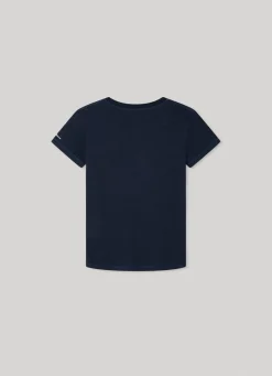 Boy Pepe Jeans Telephone Box Print T-Shirt