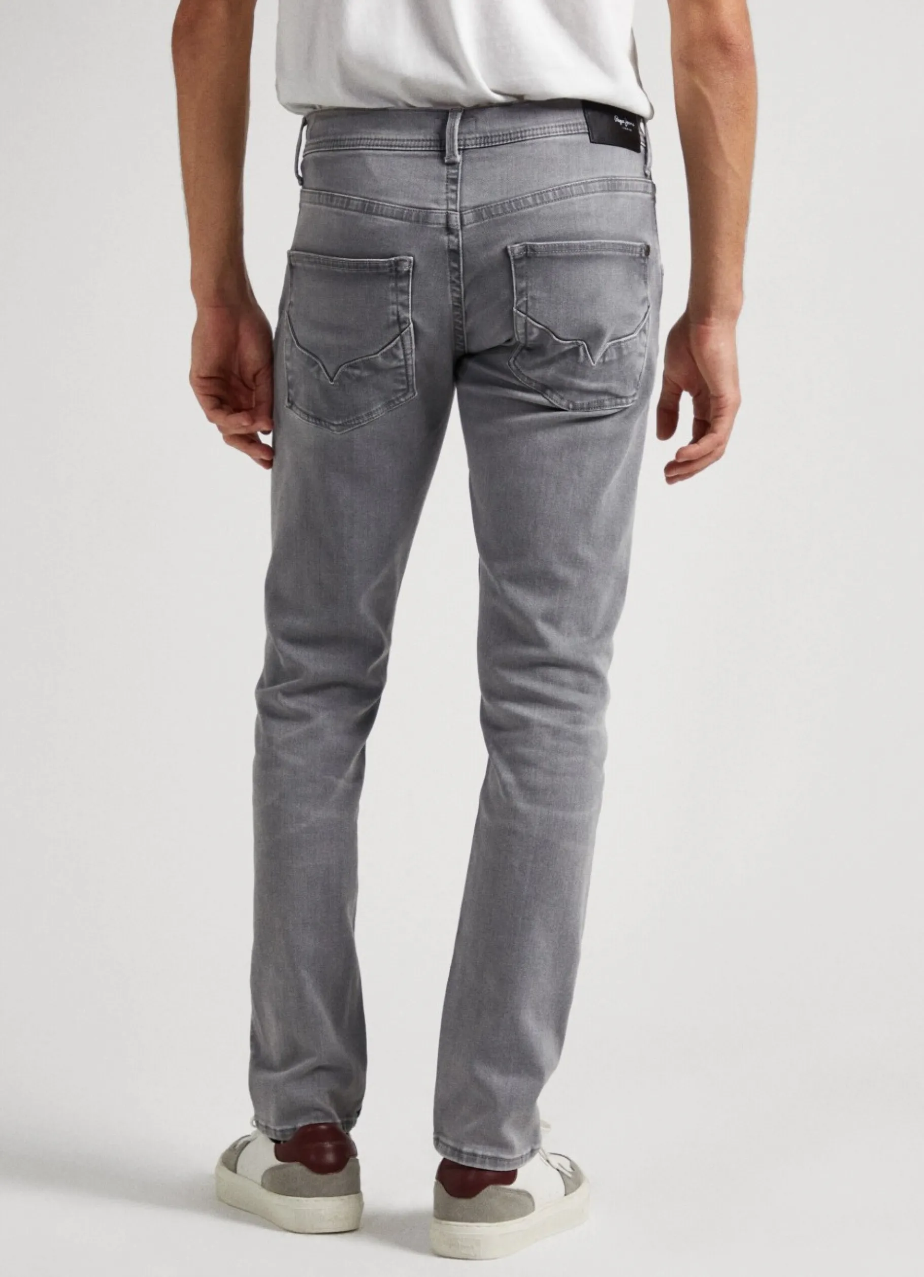Men Pepe Jeans Track Regular Fit Mid-Rise Jeans