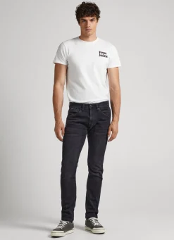 Men Pepe Jeans Track Regular Fit Mid-Rise Jeans