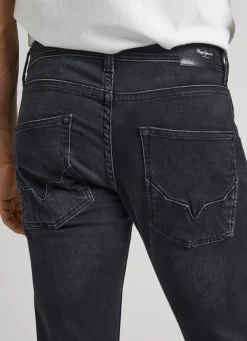 Men Pepe Jeans Track Regular Fit Mid-Rise Jeans