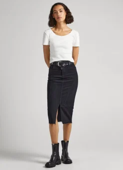 Women Pepe Jeans T-Shirt With Crossed Back Straps