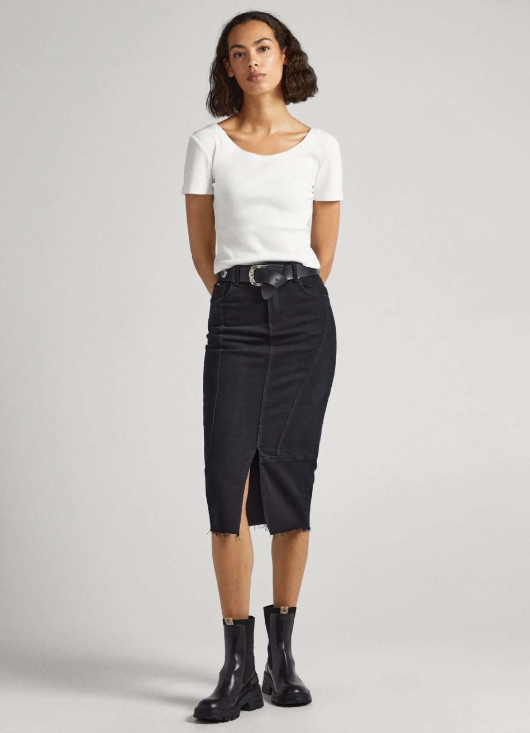 Women Pepe Jeans T-Shirt With Crossed Back Straps