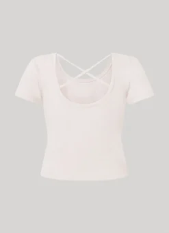 Women Pepe Jeans T-Shirt With Crossed Back Straps