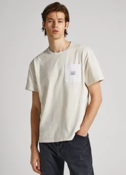 Men Pepe Jeans T-Shirt With Front Pocket