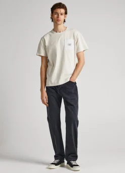 Men Pepe Jeans T-Shirt With Front Pocket