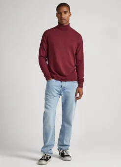 Men Pepe Jeans Turtle Neck Cotton Knit