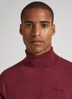 Men Pepe Jeans Turtle Neck Cotton Knit
