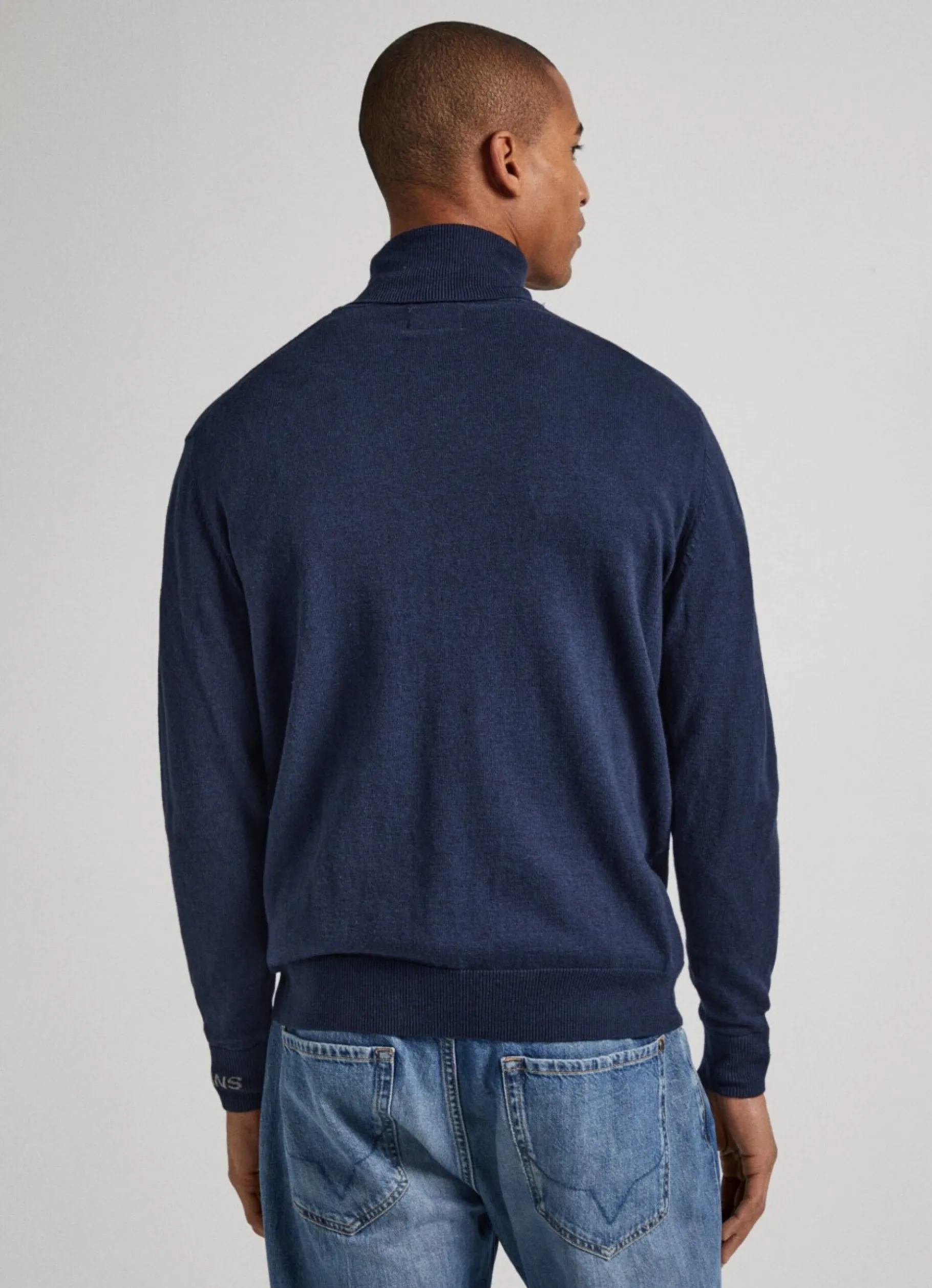 Men Pepe Jeans Turtle Neck Cotton Knit