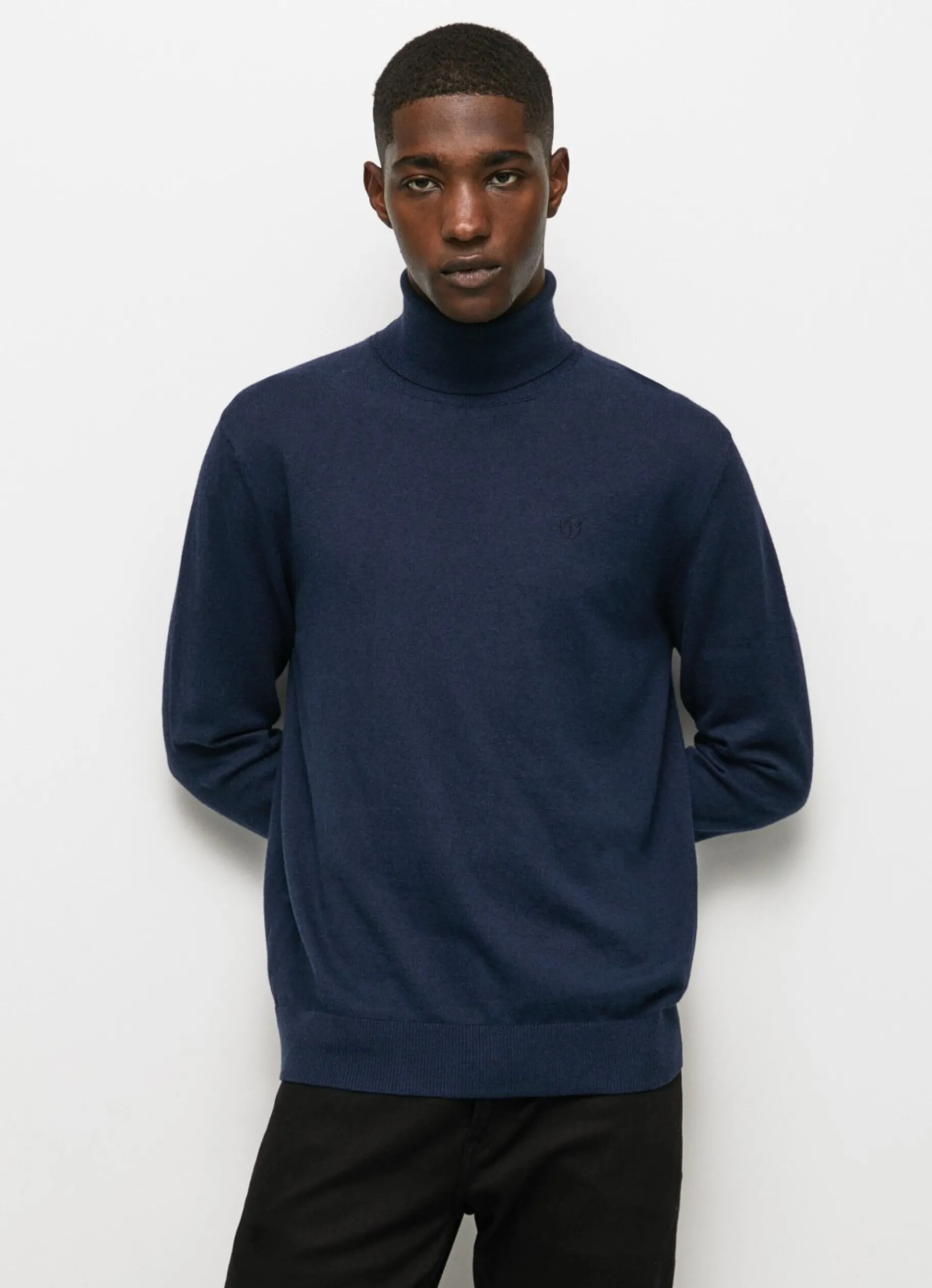 Men Pepe Jeans Turtle Neck Cotton Knit