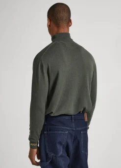 Men Pepe Jeans Turtle Neck Cotton Knit