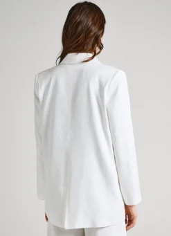 Women Pepe Jeans Twill Fabric Blazer