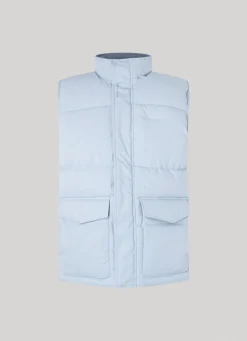 Men Pepe Jeans Twill Padded Waistcoat
