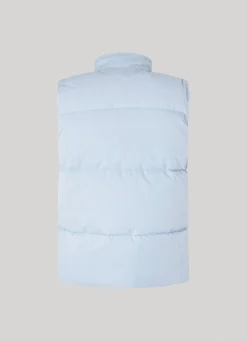 Men Pepe Jeans Twill Padded Waistcoat