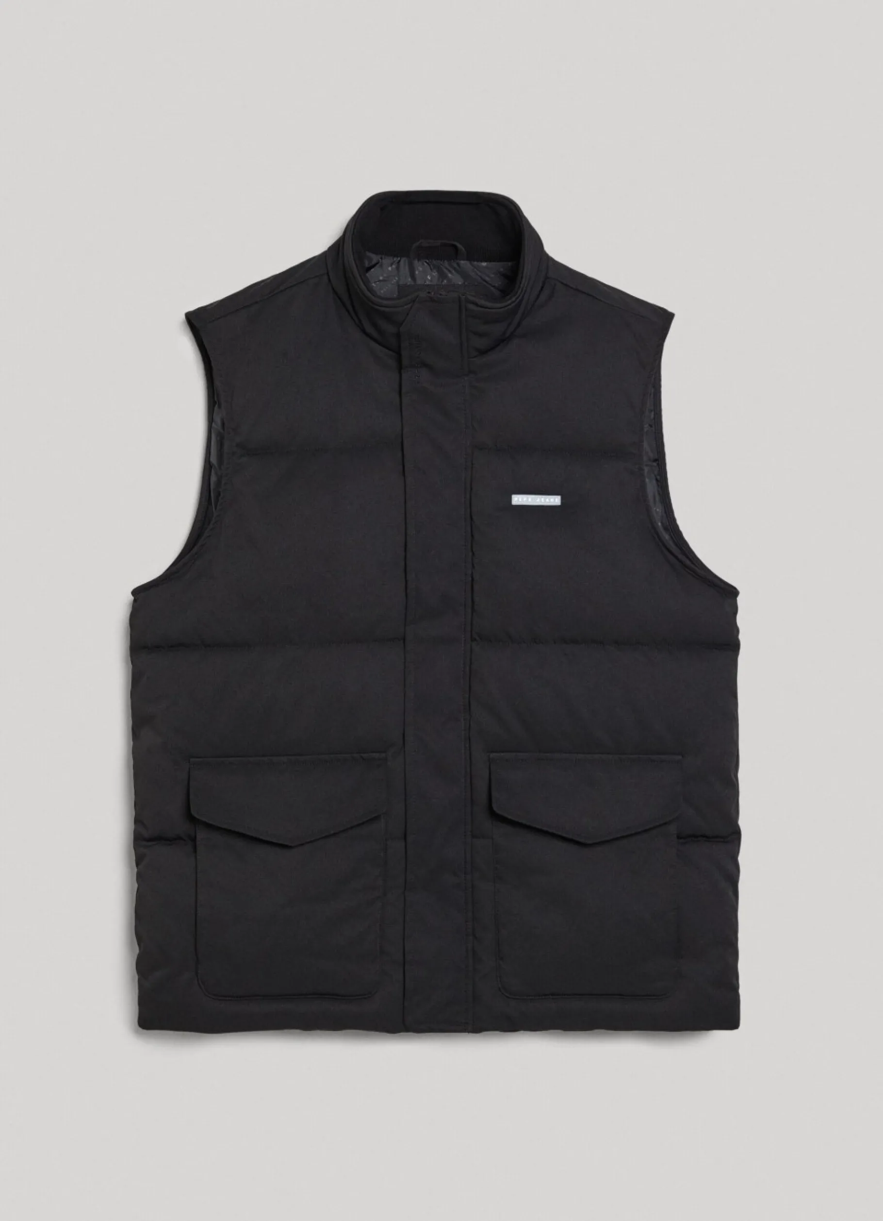 Men Pepe Jeans Twill Padded Waistcoat