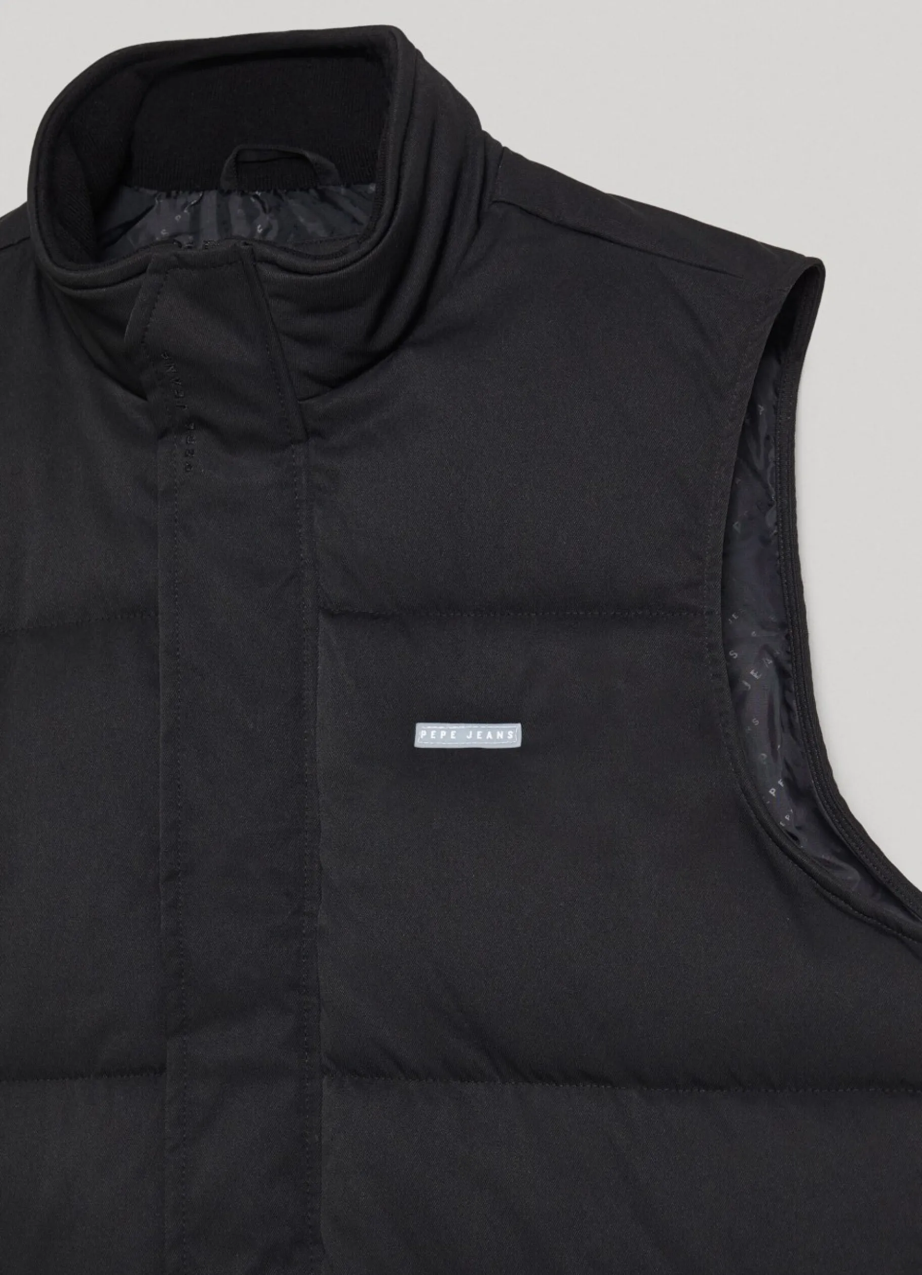 Men Pepe Jeans Twill Padded Waistcoat