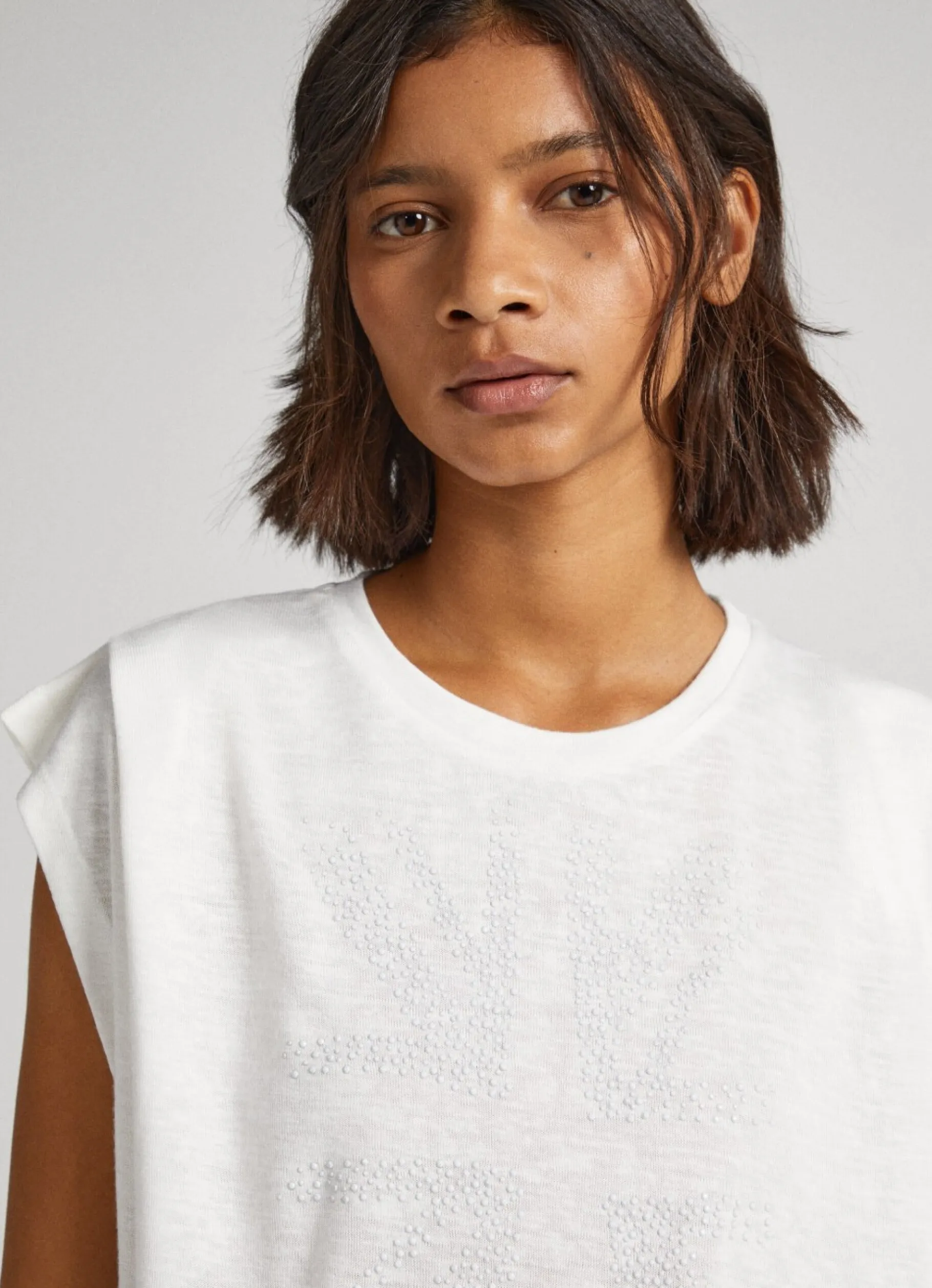 Women Pepe Jeans Union Jack Flag T-Shirt