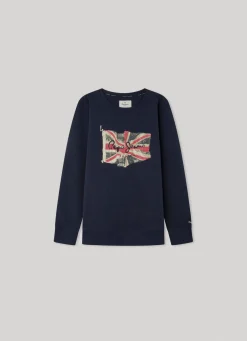 Boy Pepe Jeans Union Jack Sweatshirt