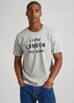 Men Pepe Jeans Unisex I Love London Printed T-Shirt