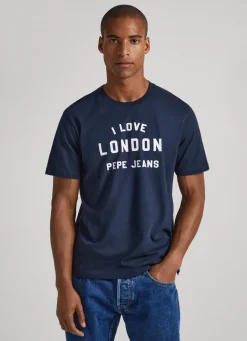 Men Pepe Jeans Unisex I Love London Printed T-Shirt