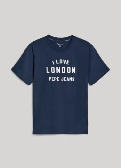Men Pepe Jeans Unisex I Love London Printed T-Shirt