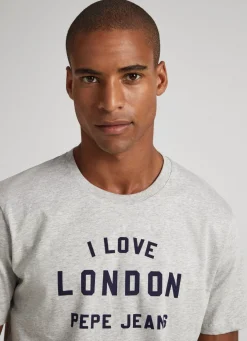 Women Pepe Jeans Unisex I Love London Printed T-Shirt