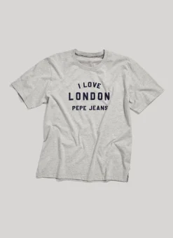 Women Pepe Jeans Unisex I Love London Printed T-Shirt