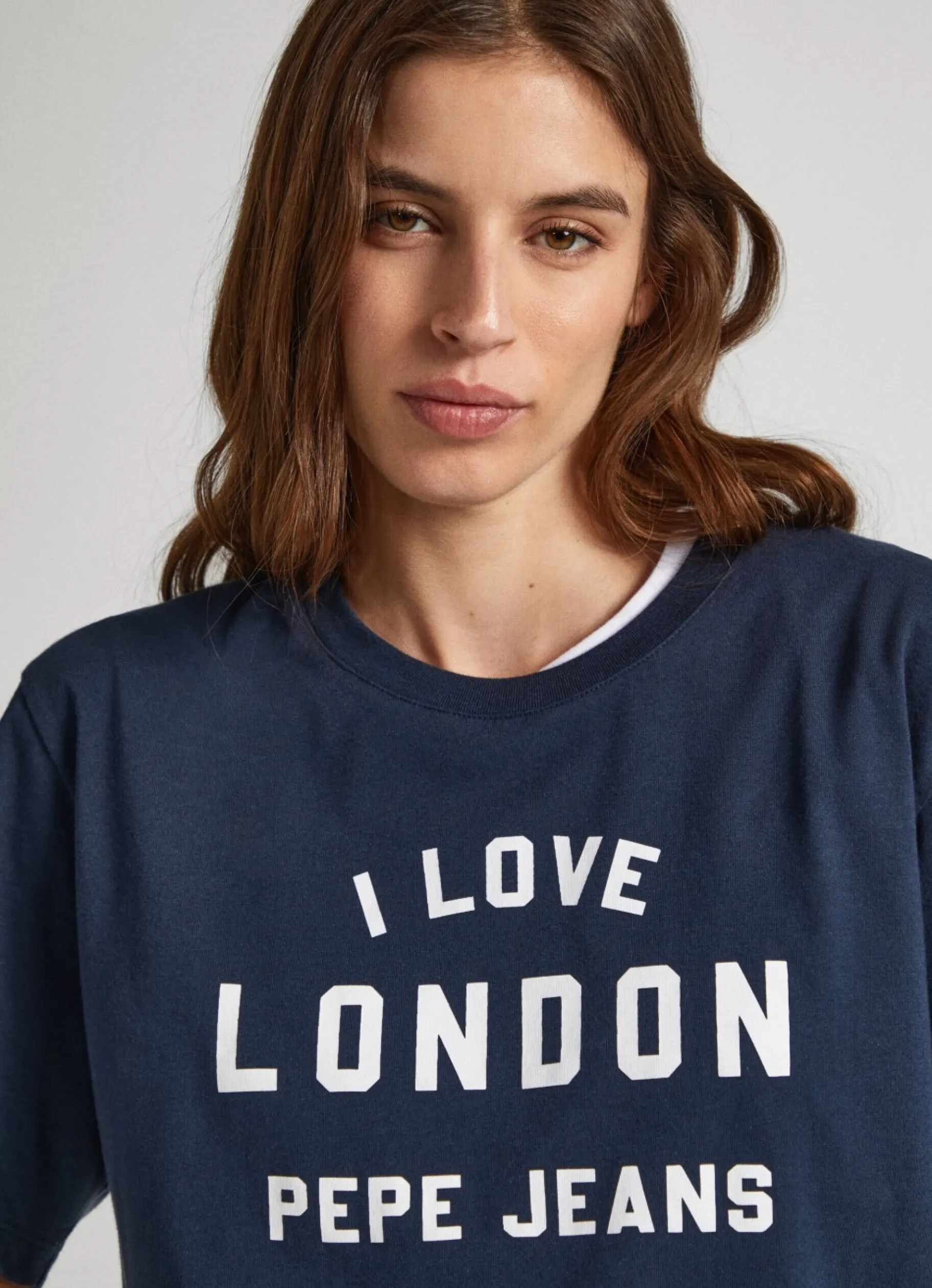 Women Pepe Jeans Unisex I Love London Printed T-Shirt