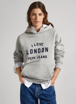 Men Pepe Jeans Unisex Printed Hoodie