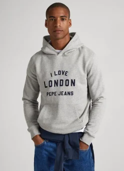 Men Pepe Jeans Unisex Printed Hoodie