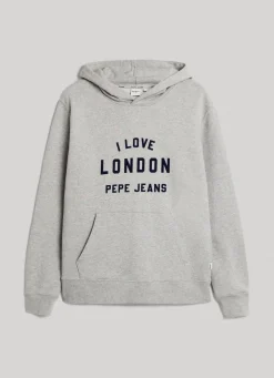 Women Pepe Jeans Unisex Printed Hoodie