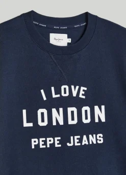 Men Pepe Jeans Unisex Printed Round Neck Sweatshirt