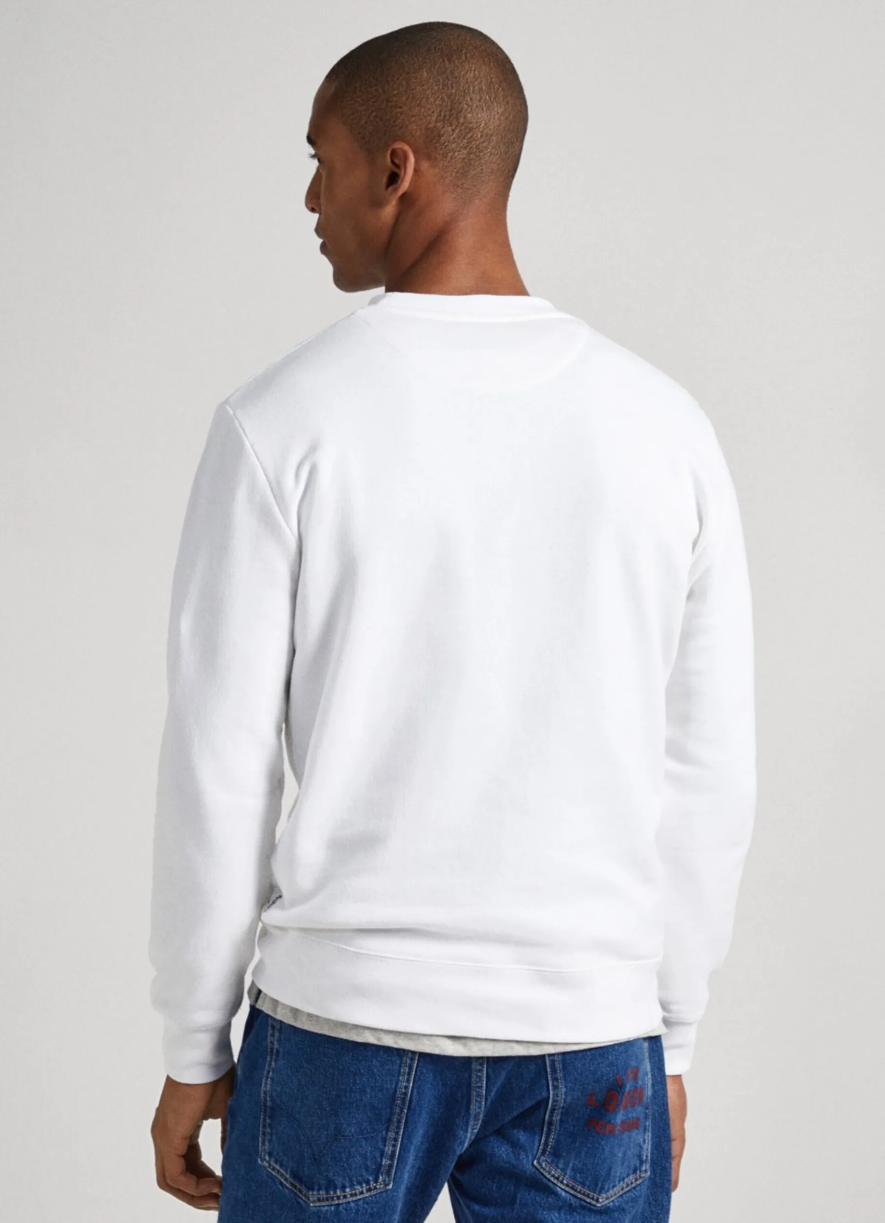 Women Pepe Jeans Unisex Printed Round Neck Sweatshirt