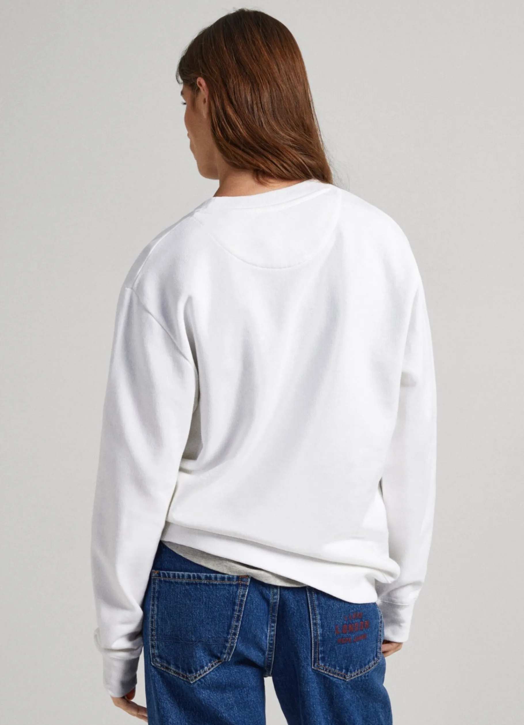 Women Pepe Jeans Unisex Printed Round Neck Sweatshirt