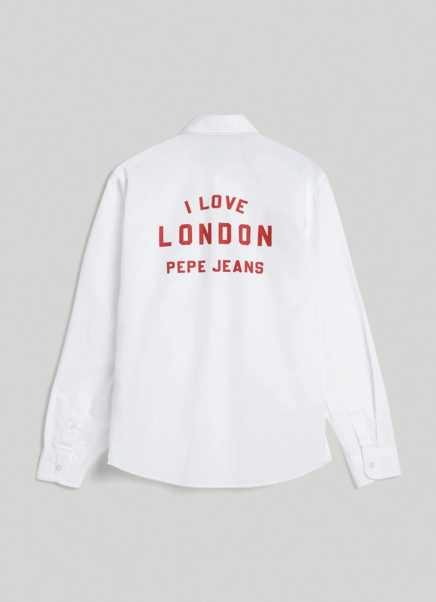 Women Pepe Jeans Unisex Shirt With I Love London Print On Back