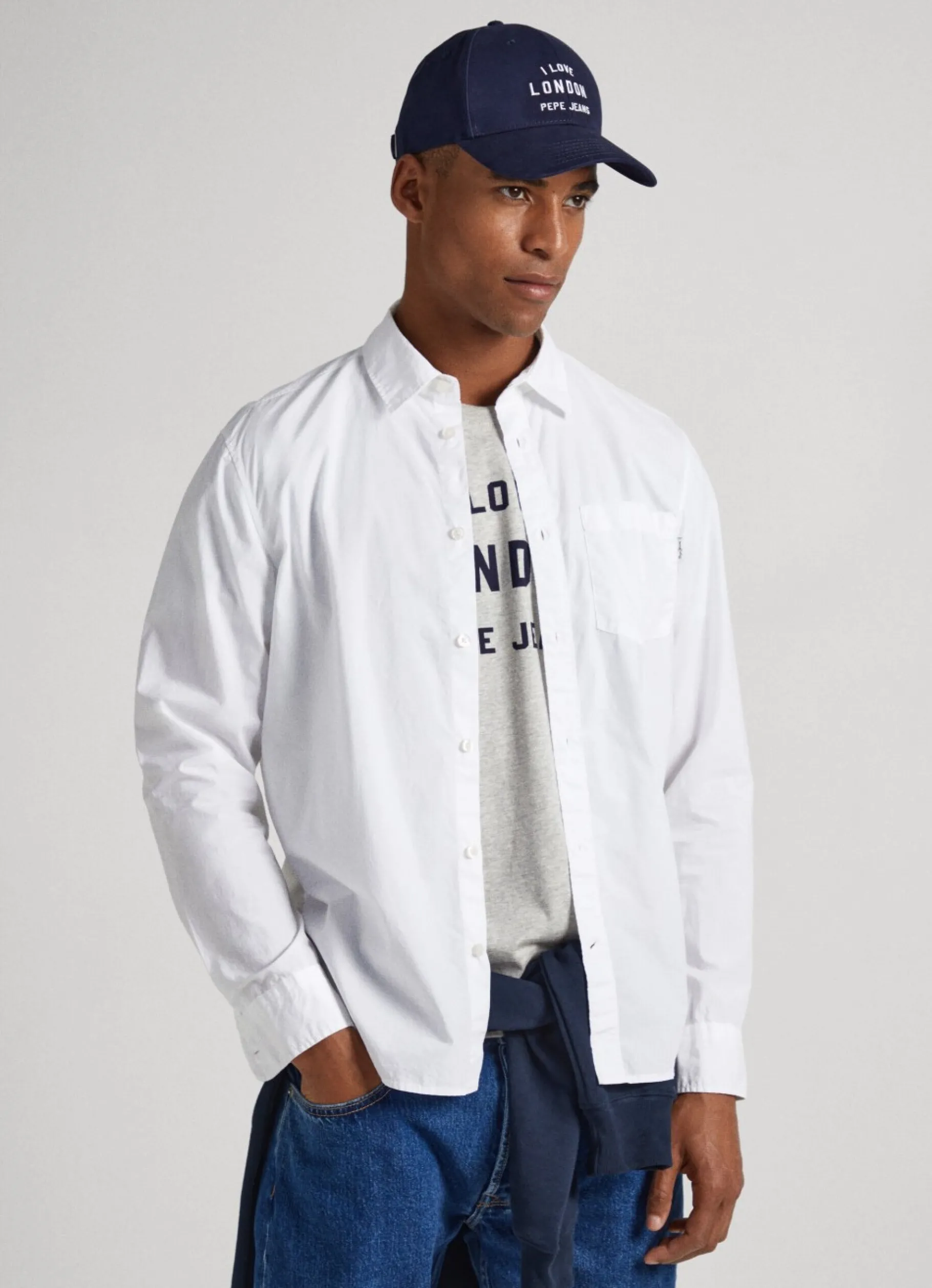 Women Pepe Jeans Unisex Shirt With I Love London Print On Back