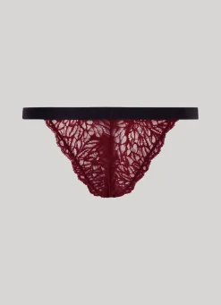Women Pepe Jeans Velvet Knickers With Lace