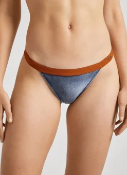 Women Pepe Jeans Velvet Knickers With Lace