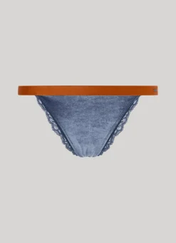 Women Pepe Jeans Velvet Knickers With Lace