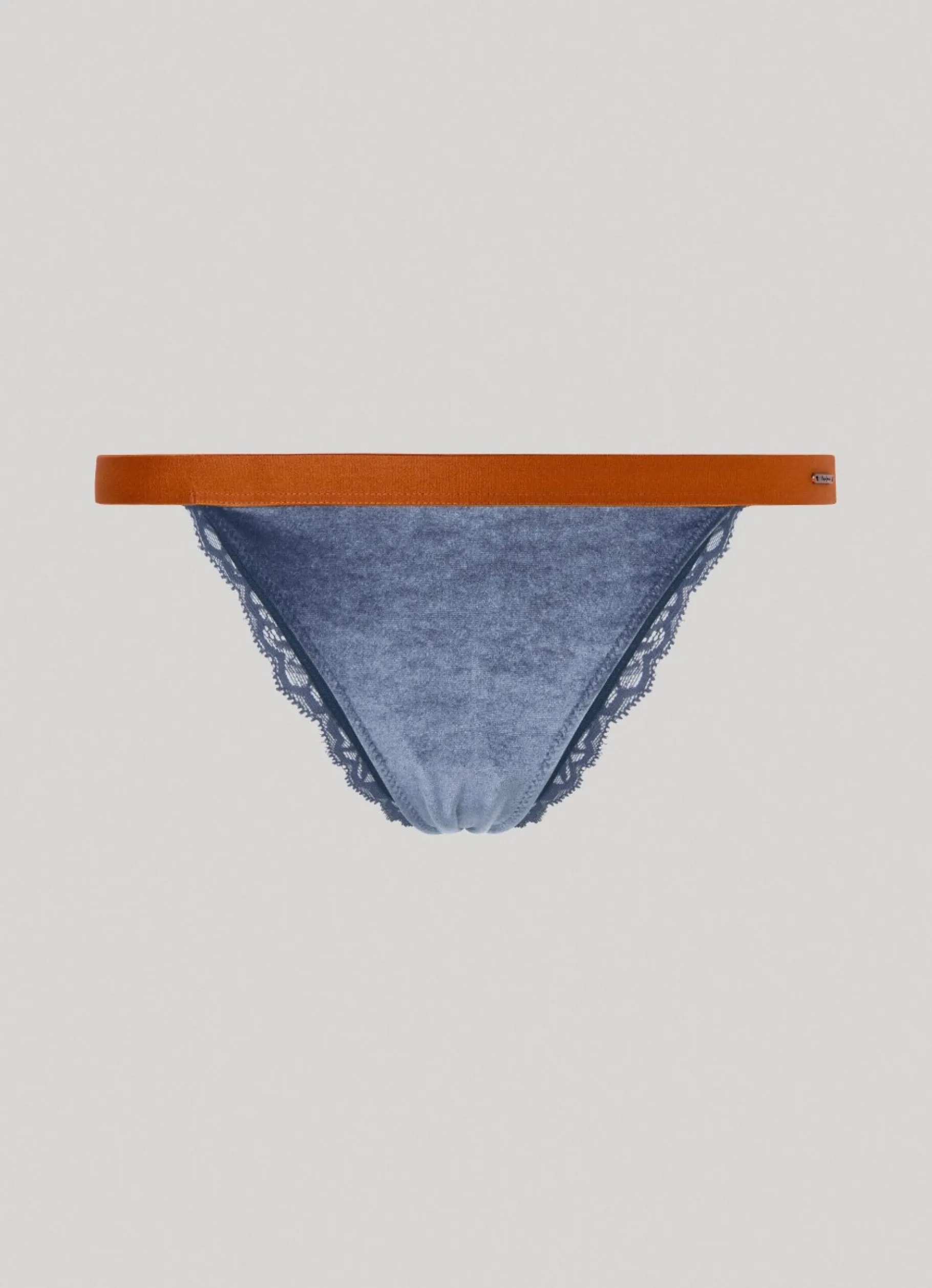 Women Pepe Jeans Velvet Knickers With Lace