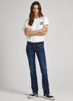 Women Pepe Jeans Venus Low Rise Regular Fit Jeans