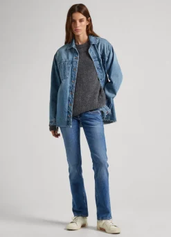 Women Pepe Jeans Venus Regular Fit Low-Rise Jeans