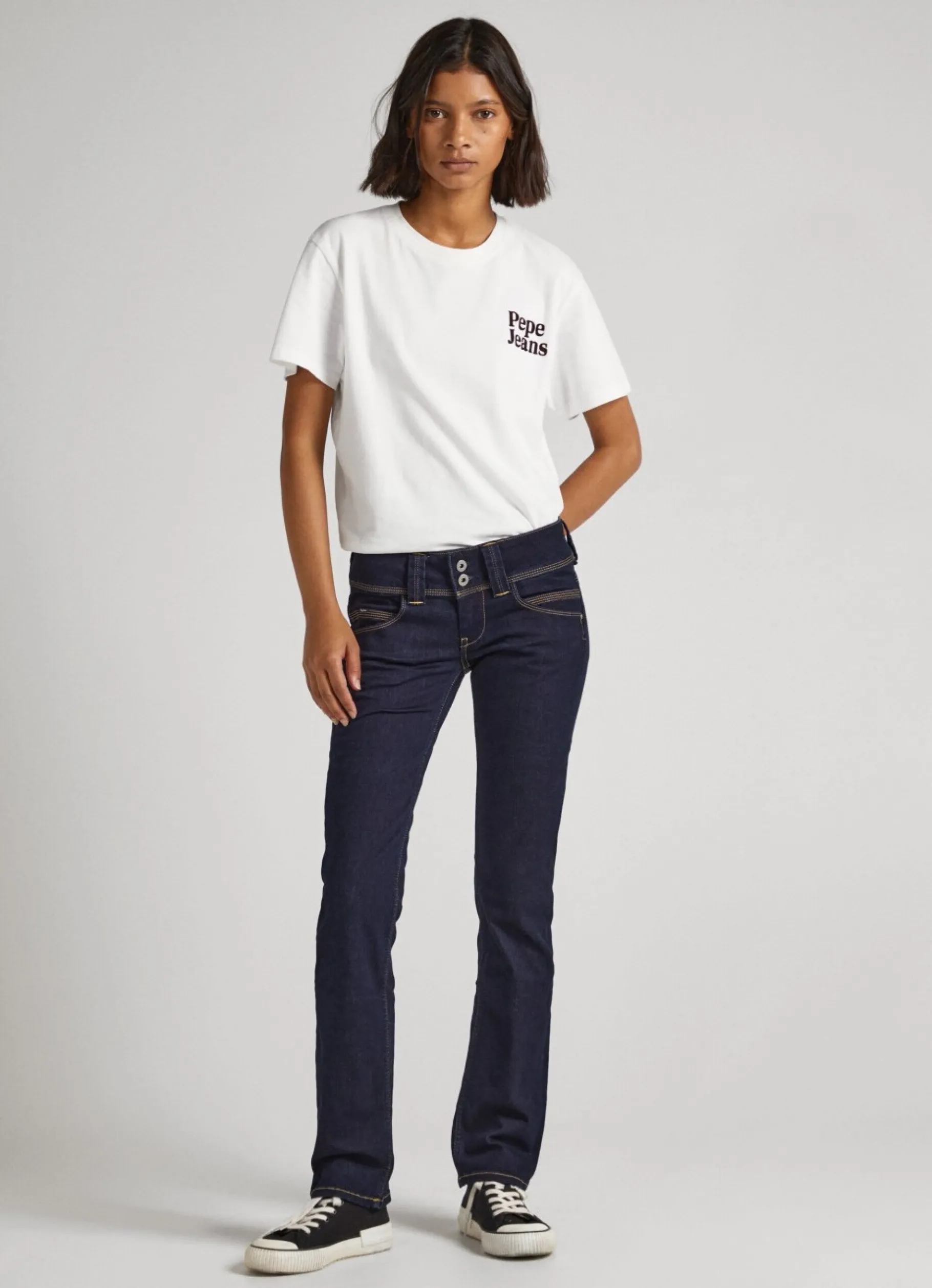 Women Pepe Jeans Venus Regular Fit Low-Rise Jeans