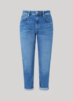 Women Pepe Jeans Violet Relaxed Fit High Waist Jean