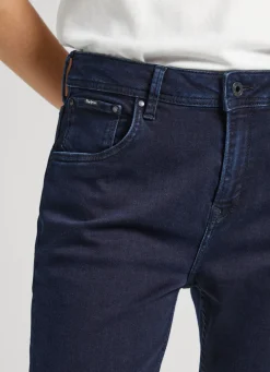 Women Pepe Jeans Violet Relaxed Fit High-Rise Jeans
