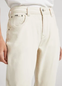 Women Pepe Jeans Violet Relaxed Fit High-Rise Jeans
