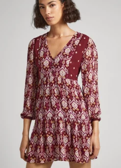 Women Pepe Jeans V-Neck Dress
